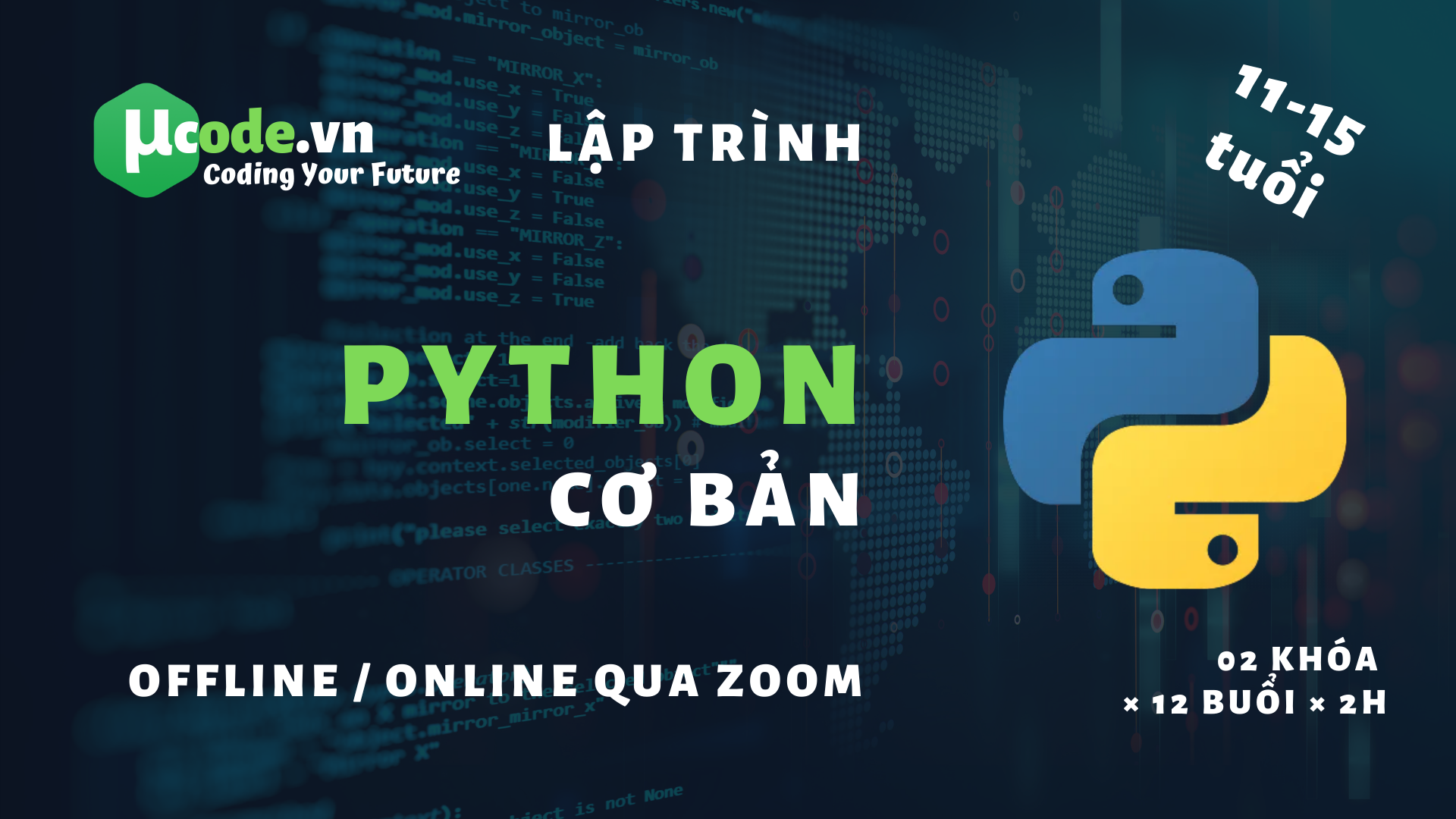 Python - Lập trình cơ bản | uCode.vn - Lập trình tương lai của bạn
